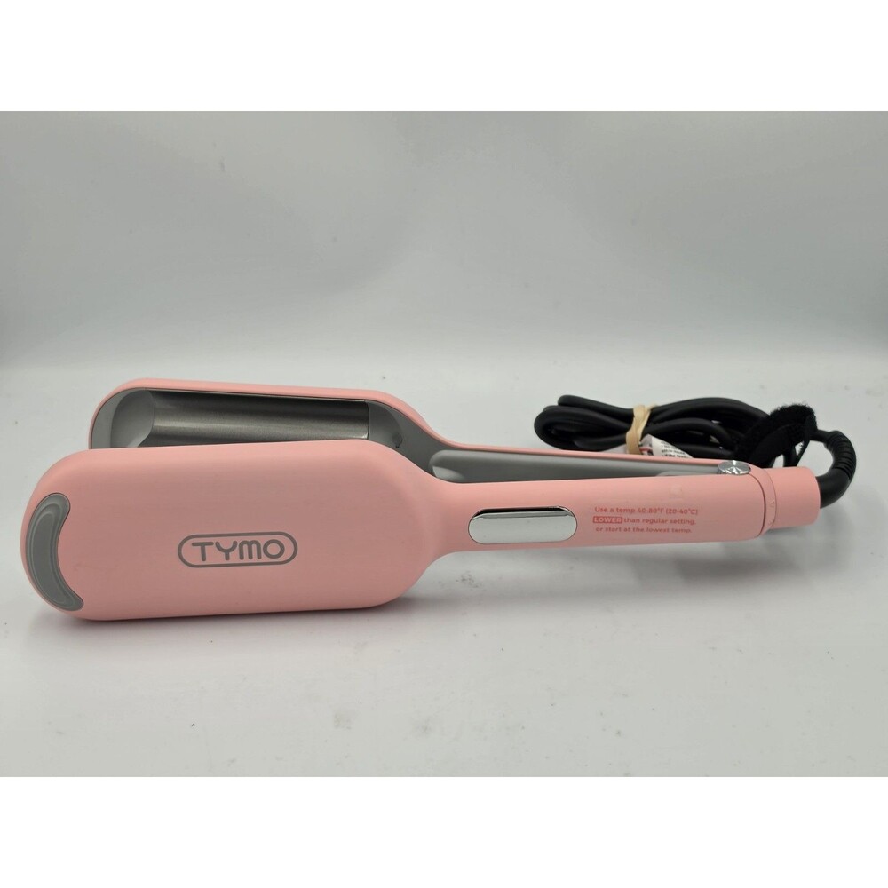 TYMO ROVY Wave Curling Iron Hair Crimper Waver Curling Wand Ionic Pink 1.25 Inch
